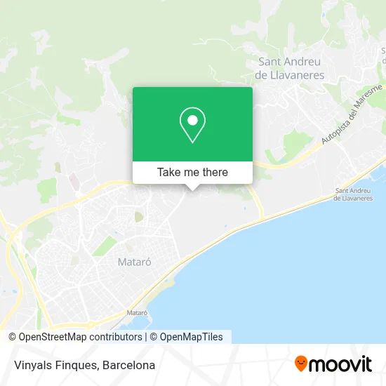 Vinyals Finques map