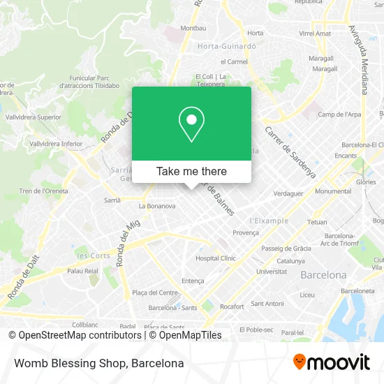 Womb Blessing Shop map