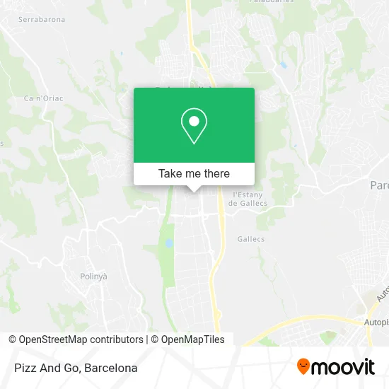 Pizz And Go map