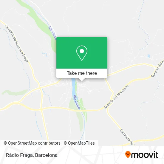Ràdio Fraga map