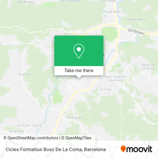 Cicles Formatius Bosc De La Coma map