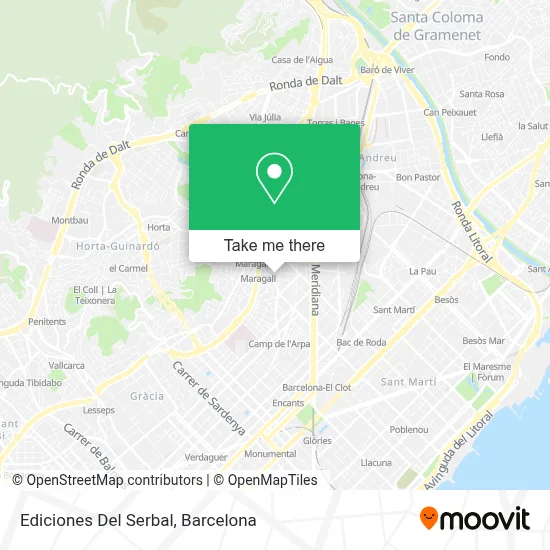 Ediciones Del Serbal map
