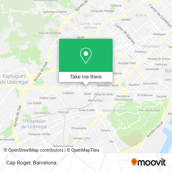 Cap Roger map