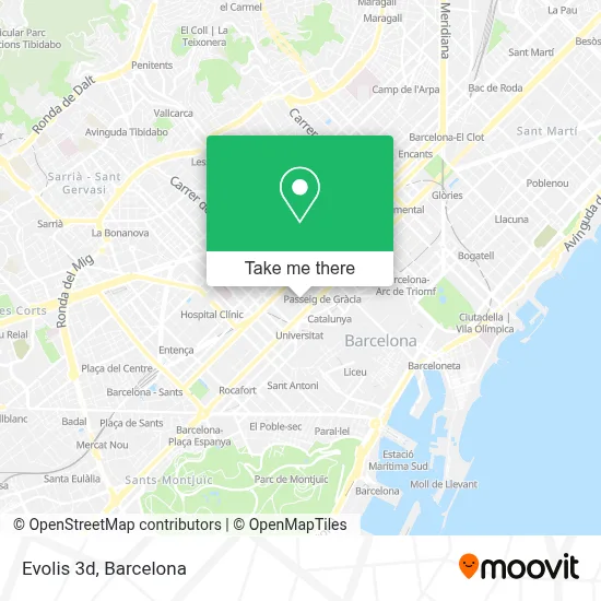 Evolis 3d map