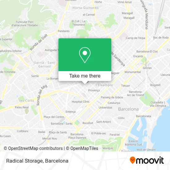Radical Storage map