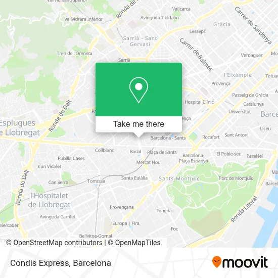 Condis Express map