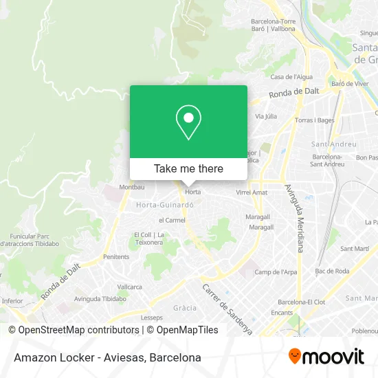 Amazon Locker - Aviesas map