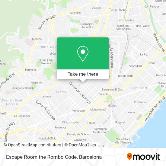 Escape Room the Rombo Code map