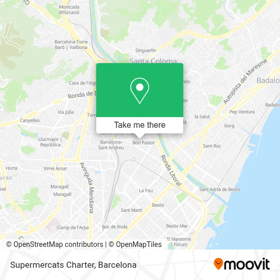 Supermercats Charter map