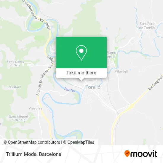 Trillium Moda map
