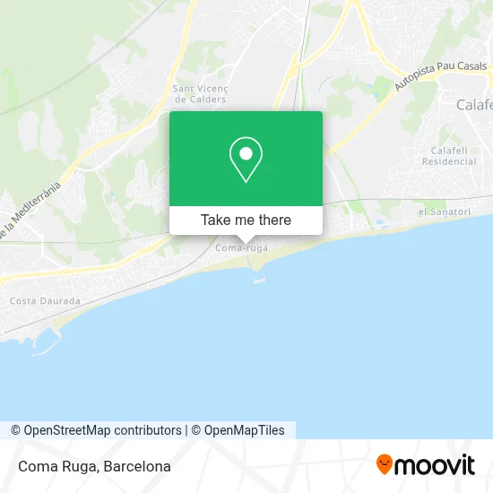 Coma Ruga map