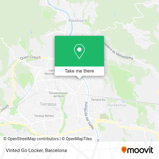 Vinted Go Locker map