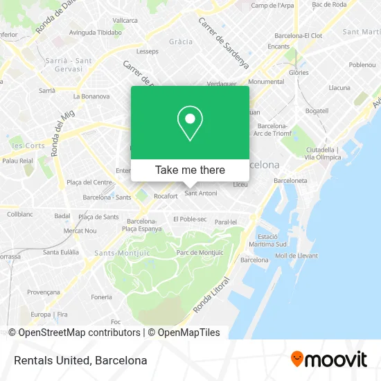 mapa Rentals United