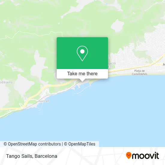 Tango Sails map