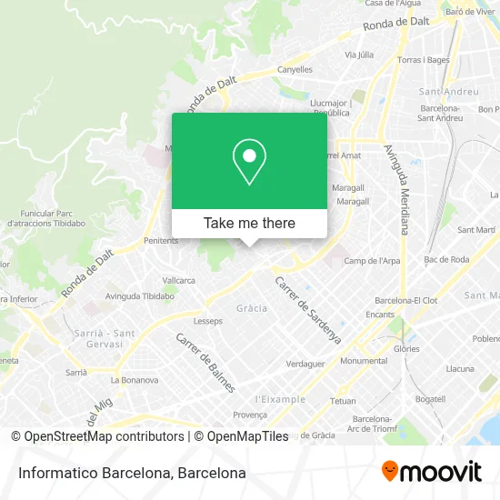 Informatico Barcelona map