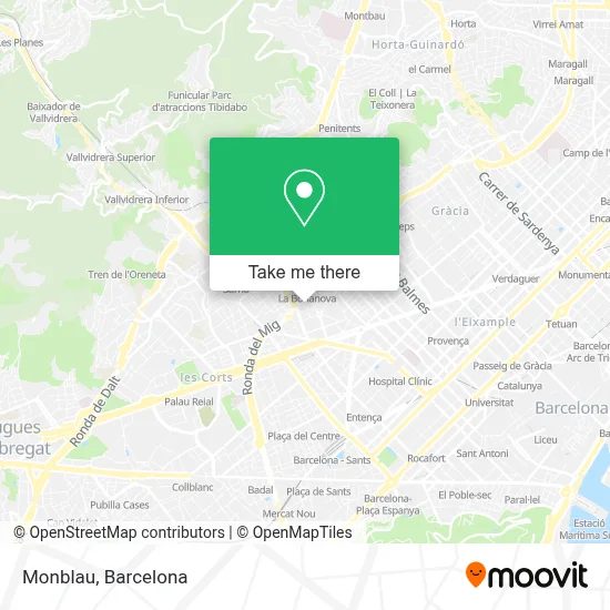 Monblau map