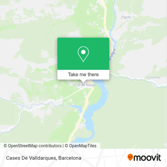 Cases De Valldarques map