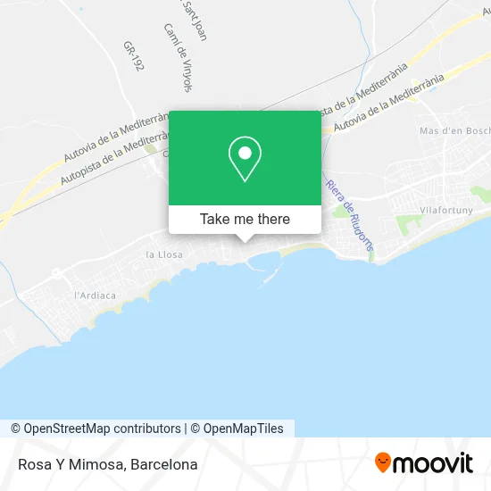 Rosa Y Mimosa map
