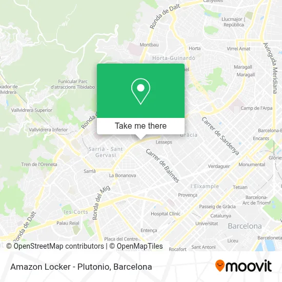 Amazon Locker - Plutonio map