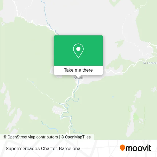 Supermercados Charter map