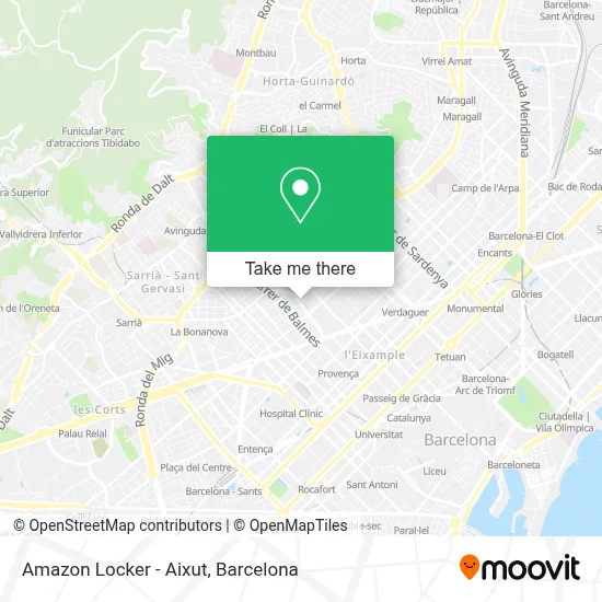 Amazon Locker - Aixut map