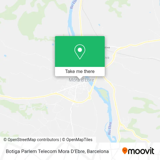 Botiga Parlem Telecom Mora D'Ebre map