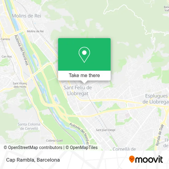 Cap Rambla map