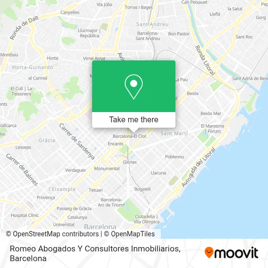 Romeo Abogados Y Consultores Inmobiliarios map