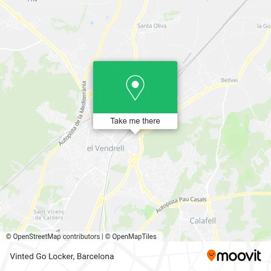 Vinted Go Locker map