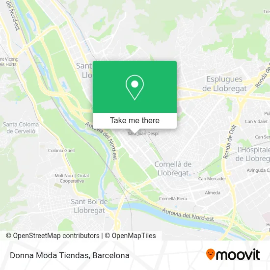 Donna Moda Tiendas map