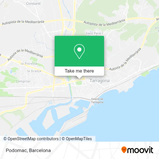 Podomac map