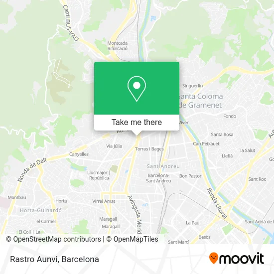 Rastro Aunvi map