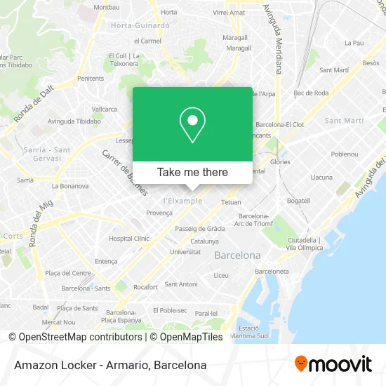 Amazon Locker - Armario map