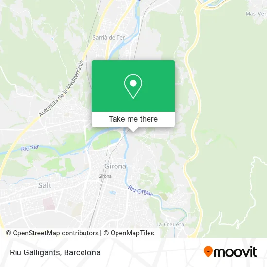Riu Galligants map