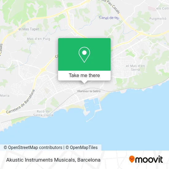 Akustic Instruments Musicals map