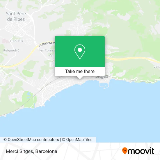 Merci Sitges map