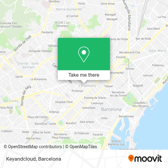 mapa Keyandcloud