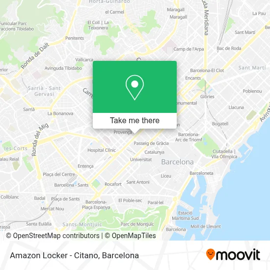 Amazon Locker - Citano map