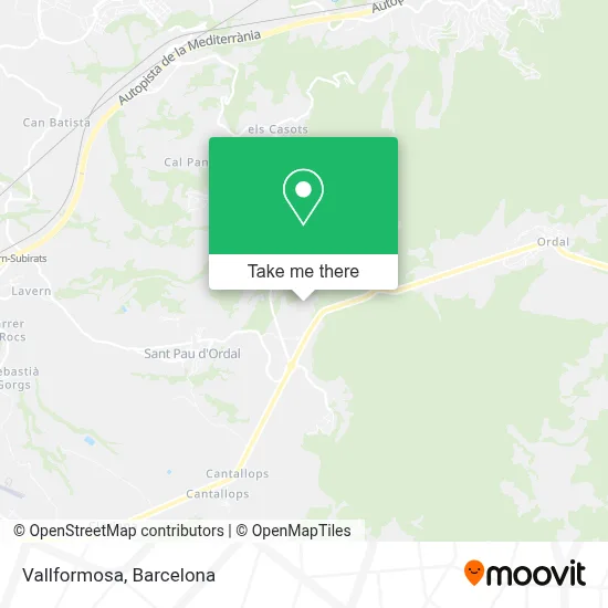 Vallformosa map