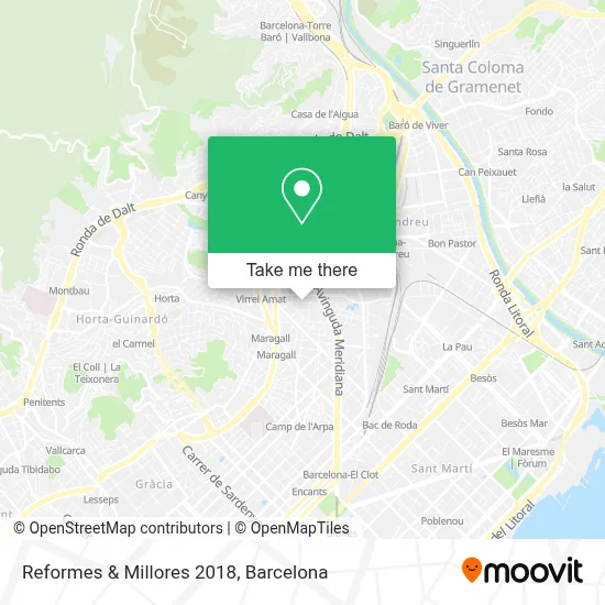 Reformes & Millores 2018 map