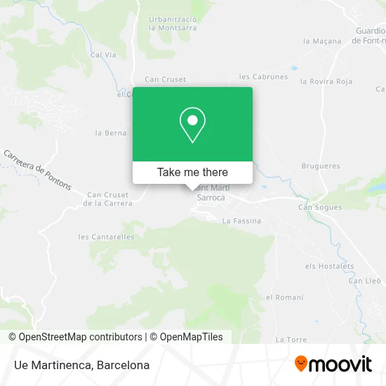 Ue Martinenca map