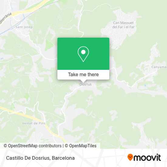 Castillo De Dosrius map