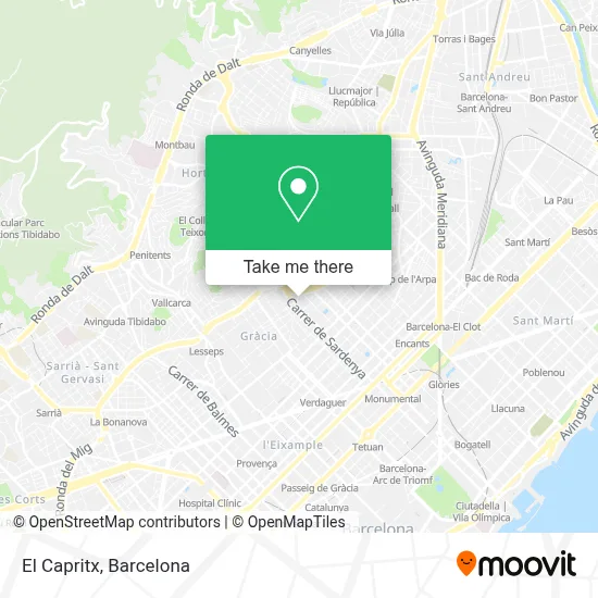 El Capritx map