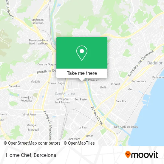 Home Chef map