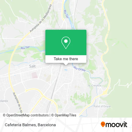 Cafeteria Balmes map