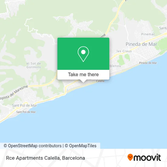 Rce Apartments Calella map