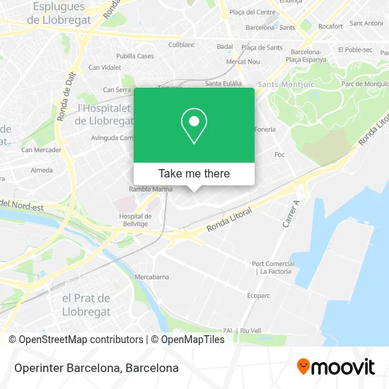 Operinter Barcelona map