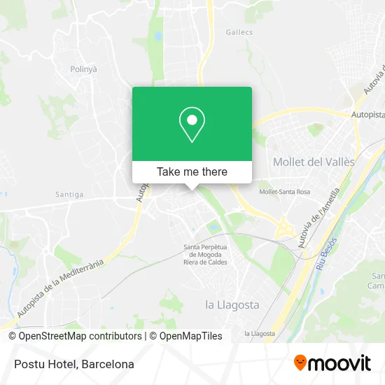 Postu Hotel map