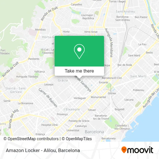 Amazon Locker - Alilou map