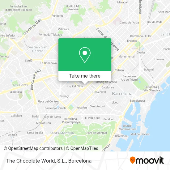 The Chocolate World, S.L. map